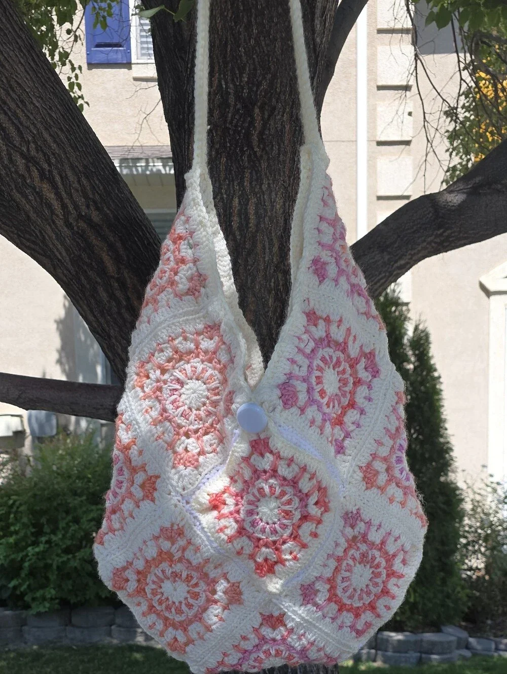 Handmade Pink Crochet Kids Shoulder Bag - Brand